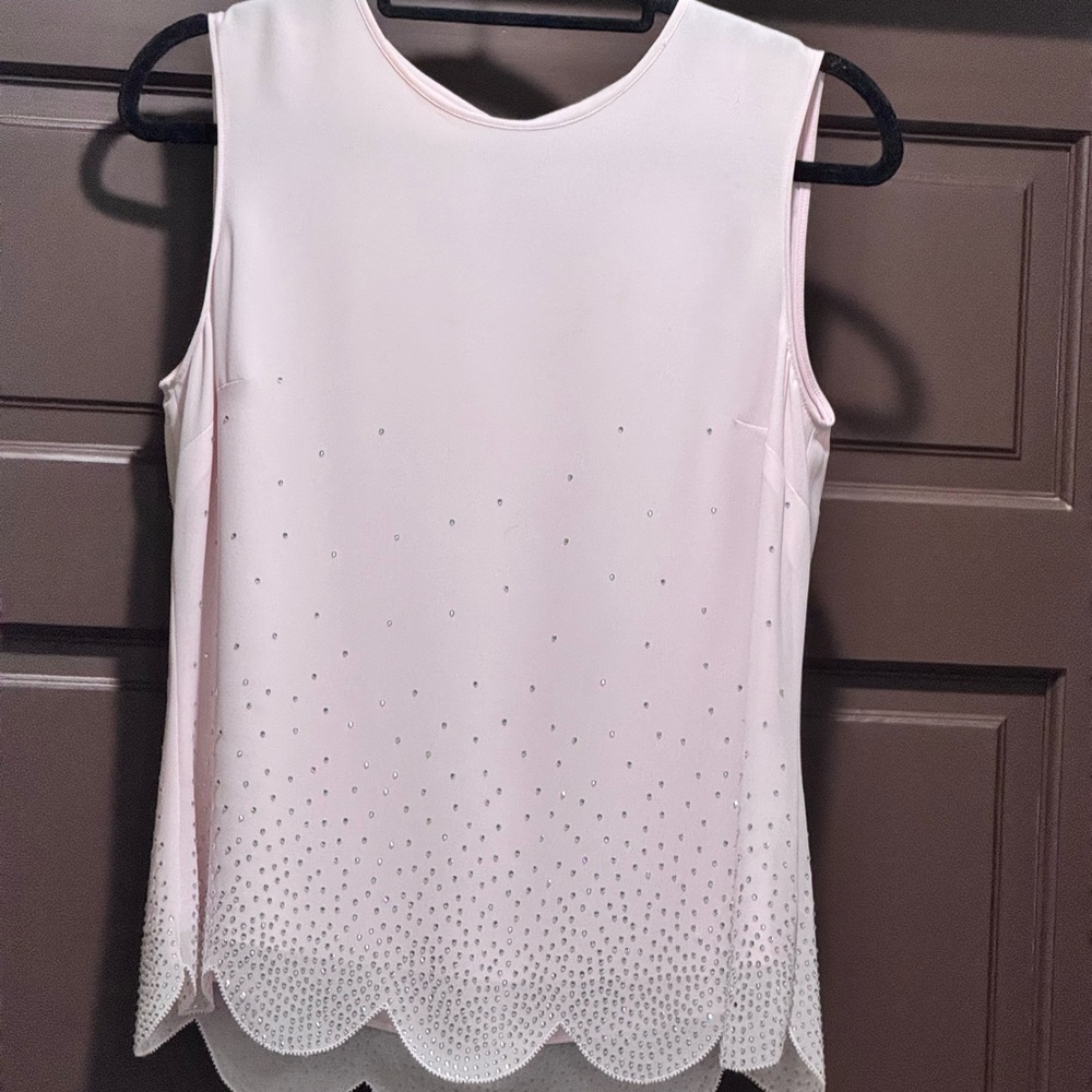 Ted Baker London Light Pink Scalloped Blouse
